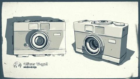 Work - Oliver Vogel Mediendesign Camera sketches, Camera dra