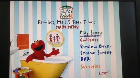 Elmo's World Families, Mail & Bath Time Menu Walkthrough - Y