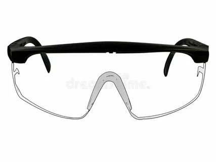 Goggles Safety Glasses Black Symbol Stock Vector - Illustrat