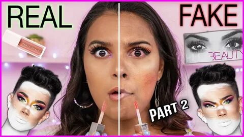 FULL FACE OF FAKE vs. REAL MAKEUP! (allergic reaction on cam
