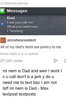 The Booty Diaries Messages Dad I See You Call Me What You Ne