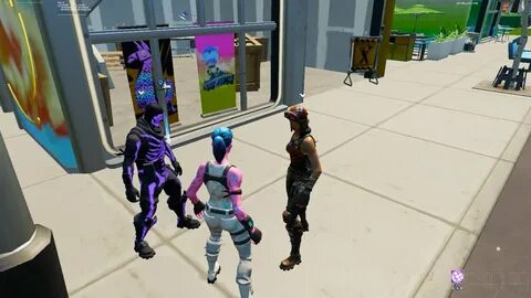 Pink Ghoul Trooper Meets Purple Skull Trooper and Renegade R