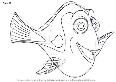 Dory drawing, Drawings, Easy fish drawing