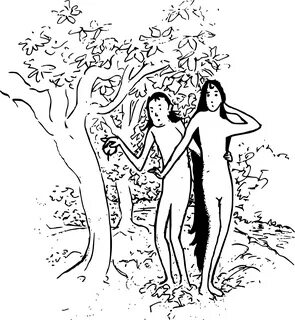 Collection of Adam And Eve PNG Black And White. PlusPNG