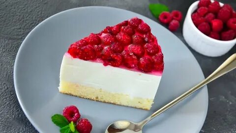 Cold RASPBERRY cheesecake ☆ Himbeer Quark Torte - YouTube