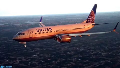 X-Plane 11 - Sarasota to Tampa, Ultimate United 737-800. - Y