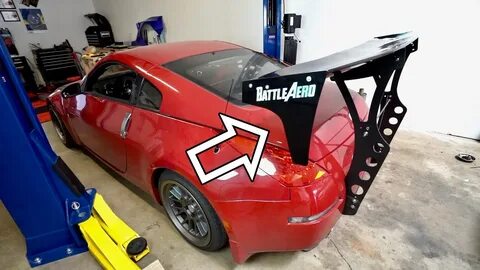 Additions to the 350z wing! - YouTube