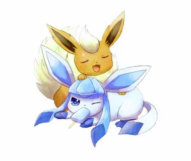 #pokémon #eeveelution #glaziola #glaceon #flamara #flareon -