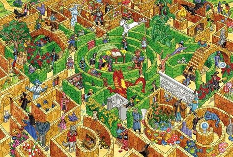 Puzzle Labyrinth Schmidt-Spiele-56367 150 pieces Jigsaw Puzz