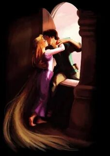 Very romantic image of Rapunzel and Flynn Rider Disney, Disn