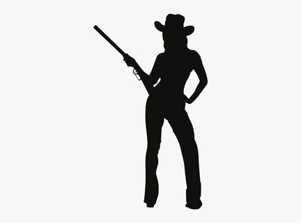 Cowboy Decal Silhouette Clip Art - Sexy Cowgirl Silhouette G