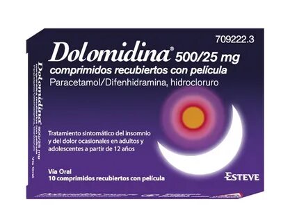 Dolomidina EFG 500/25 mg 10 comprimidos