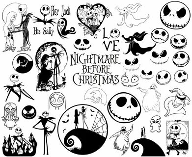 Nightmare before christmas svg Nightmare svg Christmas svg E