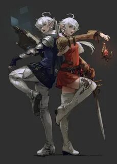 Alphinaud and Alisaie TGS Art - Final Fantasy XIV: Shadowbri