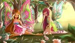 Roxy & Flora: Enchantix - the winx club fan Art (32292673) -