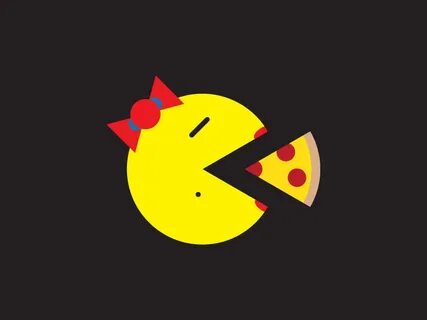 Pizza Ms. Pacman by Russell Wadlin on Dribbble