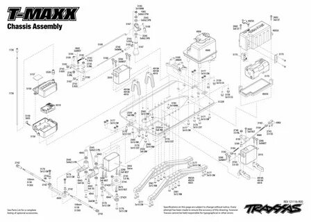 TRA49104 Схема шасси и запчасти T-Maxx 2.5 1:10 4WD TQ