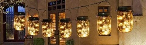 Amazon.com : GIGALUMI Hanging Solar Mason Jar Lid Lights, 6 