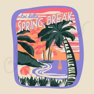 design id 106973 Spring break, Spring break shirt, Sorority 