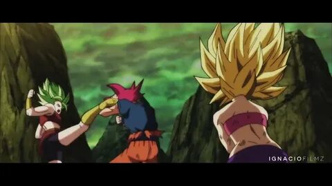 DBS 114 // El torneo del poder // Goku vs Caulifla & Kale "A