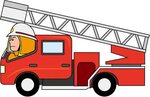 Cartoon Fire Truck Clip Art - Фото база