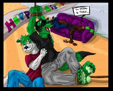 Old Gift Art: Birthday Tickles by CoolPat7 -- Fur Affinity d