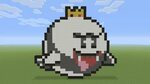 Minecraft Pixel Art - king Boo - YouTube