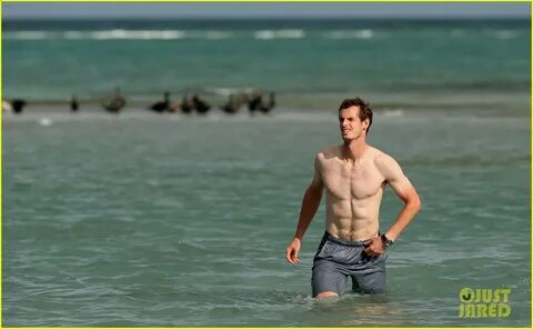 Andy Murray: Shirtless Victory Swim After Sony Open Win!: Ph