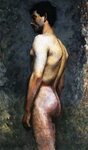 Nude Male Study Painting Colin Campbell Cooper Oil Paintings