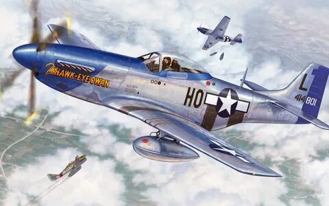 Скачать обои Mustang, P-51, North American, дальнего радиуса