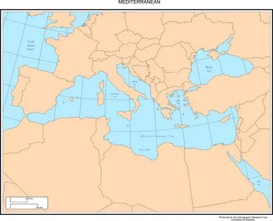 Map Of Europe Mediterranean - Lake George Florida Map