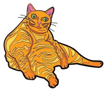 902 Orange Tabby Kitten векторные изображения, графика и илл