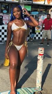 Beautiful Dark Skinned Women, Beautiful Black Girl, Bikinis, Swimwear, Sexy...