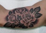 black-grey-roses-flower-tattoos Tattoos, Rose tattoos for me