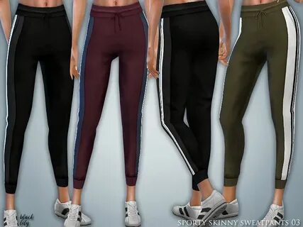 The Sims Resource - Sporty Skinny Sweatpants 03