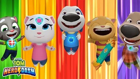 Talking Tom Hero Dash -- Discover all the heroes -- NEW TALK