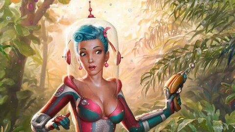 sci fi, Artwork, Art, Women, Girl, Girls Wallpapers HD / Des