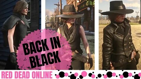 Red Dead Online All Black Outfit Ideas And Showcase For Fema