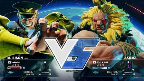 SFV - nakodid (M.Bison) VS Tokido (Akuma) FT2 Ranked Match -