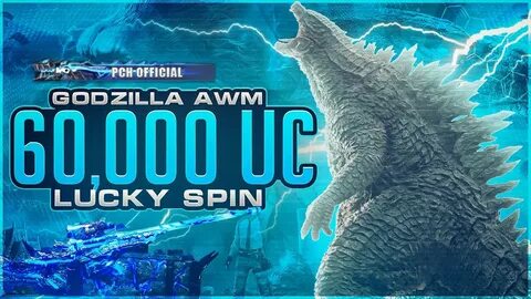 Godzilla AWM MAXED Spending 60,000Uc PCH OFFICIAL PUBG Mobil