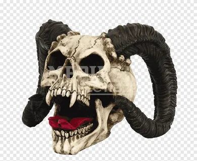 Download Gratis Demon Skull Figurine Statue Horn, iblis, set
