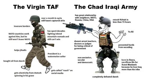 Chad Vs Virgin Meme Army