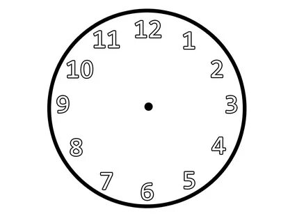 clock face printable without hands Kiddo Shelter Clock face 