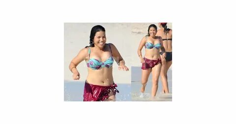 Bikini Photos of America Ferrera in The Bahamas POPSUGAR Cel