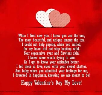 Happy Valentines Day Poems For Her, For Your Girlfriend or W