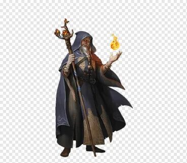 Wizard holding staff, Dungeons & Dragons Pathfinder Roleplay