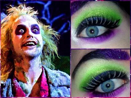 Beetlejuice Inspired Makeup Look - YouTube