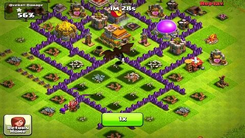 REPLAY Level 6 Archers Air Bomb Dragon Clash Of Clans - YouT