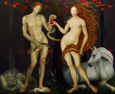 Адам и Ева в мировой живописи. Как художники рисуют библейск