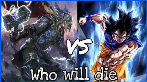 Master Ultra Instinct Goku vs Rune King Thor DBS vs Marvel S